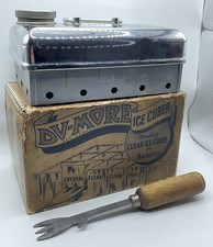 Antique DV-More Ice Cuber Ice Cube Maker USA Made 1920's ORIGINAL BOX w Ice Pick picture