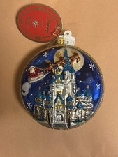Disney World Christopher Radko Castle Santa Glass Christmas Ornament 2026 NEW picture