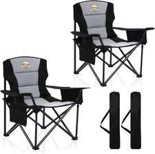 Oversized Heavy Duty Camping Chair 2 Pack, 450 LBS Support Extra Wide picture