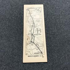 1920s Modesto To Sacramento Automobile Club of Southern Calif AAA Map #68 Rare picture