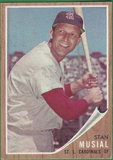 1962 Topps Baseball #50 Stan Musial HOF picture