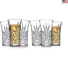 Modern Dublin Crystal Shot Glasses Set of 6 - 2 oz Perfect for Celebrations picture
