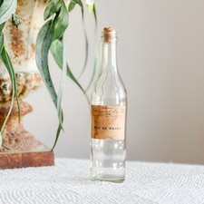 Antique French Pharmacy Bottle Eau De Roses Apothecary Perfume Bottle picture