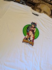 Vintage Hook-Ups Devil Girl 2010s Print NOS NEW White Large picture