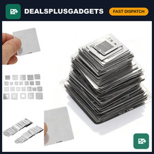 130pcs BGA Reballing Stencils Kit - Heat Resistant Steel Mesh for Laptop & Deskt picture