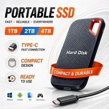 128TB External Hard Drive Fast Storage USB3.1 Type-C Phone Laptop Mac PC Videos picture
