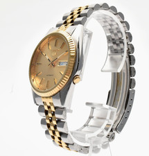 Vintage [EXC+5] SEIKO 5 7S26-3110 Gold Dial Day Date 36mmAT  Men's Watch JAPAN picture