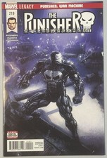 PUNISHER #219 (MARVEL 2018) 1ST FULL FRANK CASTLE WAR MACHINE | CLAYTON CRAIN picture