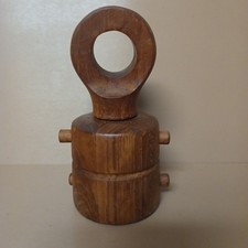 Vintage MCM Dansk Teak Wood Salt & Pepper Mill Jens Quistgaard  picture
