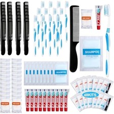 240 Pcs 48 Kit Personal Hygiene for Homeless Bulk, Basic Disposable Toiletry Kit picture