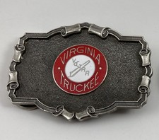 Vintage 1986 Just Brass Inc Virginia & Truckee Railroad Belt Buckle Ltd Ed USA picture