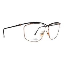 Vintage Laura Biagiotti  V662 EK4 Eyeglasses  Black/ Gold Women Made In Italy Ne picture