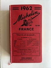 Vintage 1962 Michelin Guide France Tourism Maps Hardcover Book picture