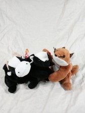 Ty Original Beanie Babies Collection 3 Rare Vintage 93'/ 95'/ 96' Plush w Tags picture