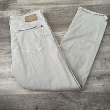 Mavi Jeans Mens 34x32 ZACH Light Gray Straight Leg Stretch Five Pocket Pants picture