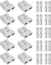 Anderson Connector 50A-600V with 6-12 Gauge, Gray 10PCS Battery Quick picture