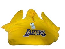 Nike NBA official LA lakers pullover fleece yellow hoodie men’s size XXL NEW picture