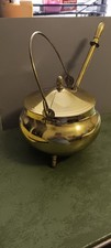 Vintage brass smudge pot or fire starter dating late 19th to early 20th century picture