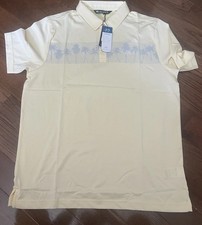 Travis Mathew Three To The Beach Golf Polo - Size Large - NWT - Heather Banana picture