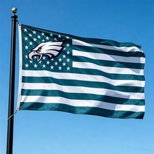 Philadelphia Eagles Garden Flag Double Sided Midnight Eagles Premium Yard Flag picture