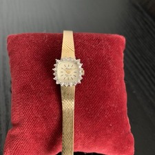 Vintage DEAUVILLE By Armitron Watch Gold Tone Diamond Quartz * Untested * picture