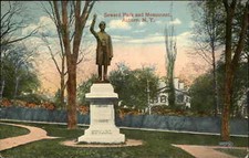 Auburn New York NY Seward Park & Monument c1900s-20s Postcard picture