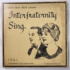 Rare 1961 University of Maryland Interfraternity Sing RCA Custom LP picture