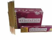 Deepika Meditation Incense Sticks Natural Fragrance Masala AGARBATTI 15gX12 Pack picture