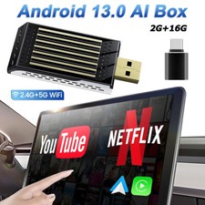 Wireless CarPlay AI box Android Auto Adapter For Netflix YouTube WIFI Converter picture
