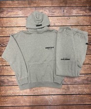 NEW Fear of God Essentials Set Hoodie & Sweatpants Dark Oatmeal Size XXS-XL picture