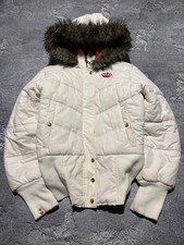 Vintage 2006 Adidas Respect Me IF SIX WAS NINE Fur Hooded Cropped Jacket Womens picture