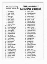 1999-00 Fleer Skybox Impact Checklist 1 - 122 Unmarked picture