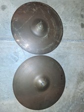 2 Vintage  Zildjian 18” Crash  Cymbals picture