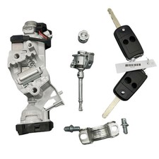 Ignition Switch Door Lock Cylinder Keys Full Set for Honda CRV 2012 2013 2014 Le picture