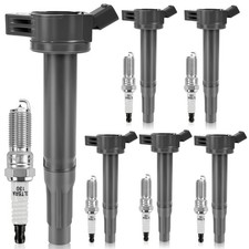 UF487 Ignition Coil Pack & Iridium Spark Plug for 3.5L V6 Toyota Sienna Avalon picture