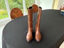 Womens tall leather eco boots size 40  9-9.5  16.5 inches tall picture