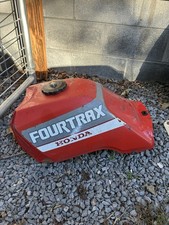 1988-1992 HONDA FOURTRAX 300 FUEL TANK CELL GAS Narrow Mount GEN 1 Red Oem Steel picture