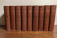 Vintage William Thackeray Lot 9 Books International Book Co. Vanity Fair... picture