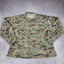 Vintage Military Jacket Mens Large Woodland Digital Camo Cold Weather Outdoor picture