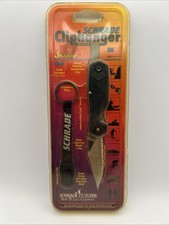Schrade CH4 Shadow Cliphanger Liner Lock Folding Pocket Knife Made In USA NOS picture
