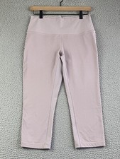 LULULEMON Women Dusty Rose Stretch Butter-Soft Mid-Rise Cropped Leggings Size 10 picture
