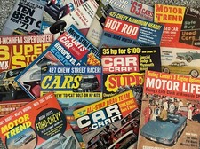 1956 Birthday/Christmas gift for car fans born in 1956. Lot/5 1956 car magazines picture