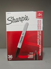 Sharpie 1884739 Permanent Marker Fine Point 36 Pieces - Black picture