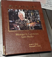 SIGNED Bud Stewart Michigan's Legendary Lure Maker Deluxe LE Book #45/175 1st picture