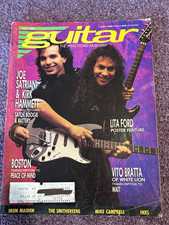 Guitar Magazine, July 1988 Joe Satriani Kirk Hammett Lita Ford Poster picture