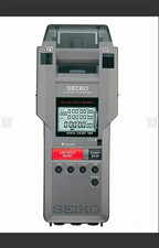 Seiko S149 Stopwatch Integrated Printer Memory Chronograph Timer Gray Plastic picture
