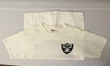 Vintage 90s Oakland Raiders Hanes Heavyweight T Shirt L Double Sided NFL picture