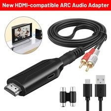 For TV Soundbar Speaker 192KHz HDMI-compatible ARC to 3.5mm RCA Audio Converter picture