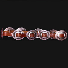 Brighton Women’s Western sunflower concho Belt Brown Silver size XL picture