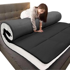 Extra Thick Japanese Sleeping Floor Mattress Foldable Roll Up Futon Tatami Mat picture